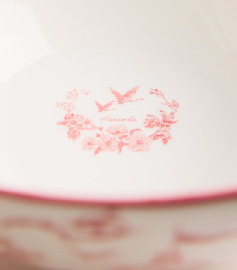 Harrods fine bone china Toile bowl 25.5cm (British brand)