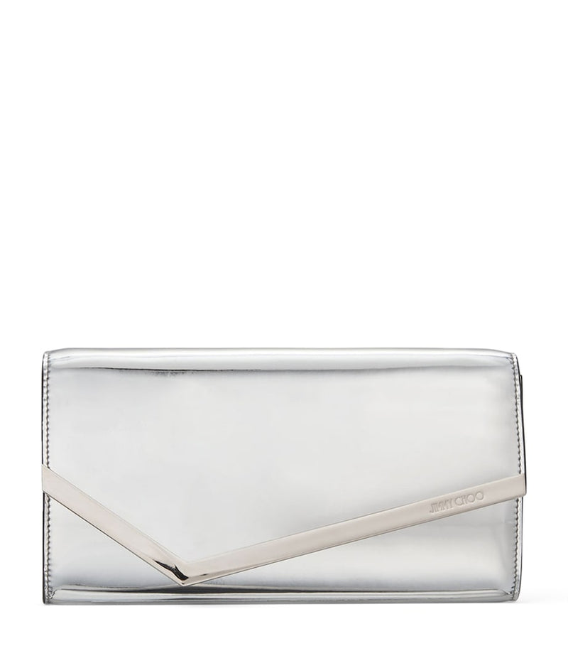 Jimmy Choo Emmie clutch bag with chain strap, imported from the UK