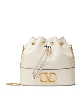 Harrods Valentino Garavani Leather VLogo Bucket Bag- Buy online at McGrocer