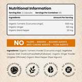 VitaBright organic turmeric capsules 1440mg, imported from the UK