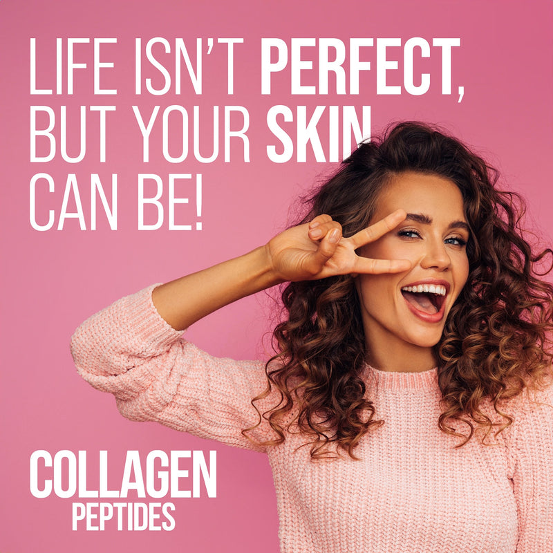 NaturesPlus Collagen Peptides Powder Berry Lemonade 322G, imported from the UK