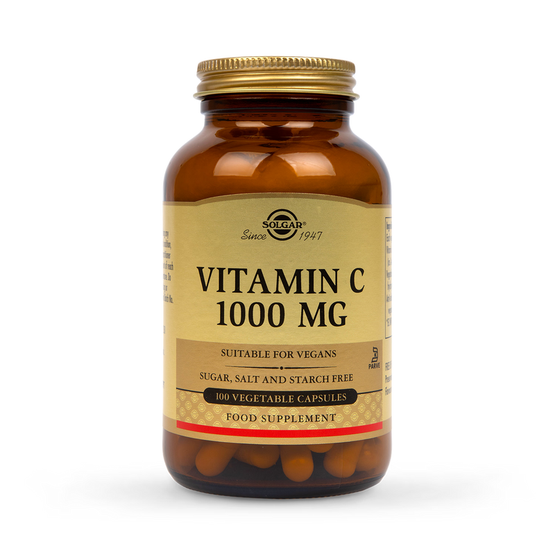 Solgar Vitamin C capsules 1000mg 100 count (British brand)