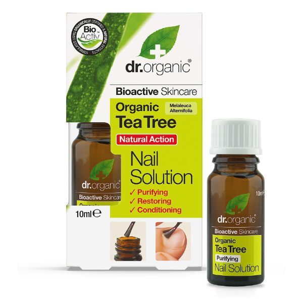 Dr Organic Tea Tree Nail Solution 10ml, imported from the UK
