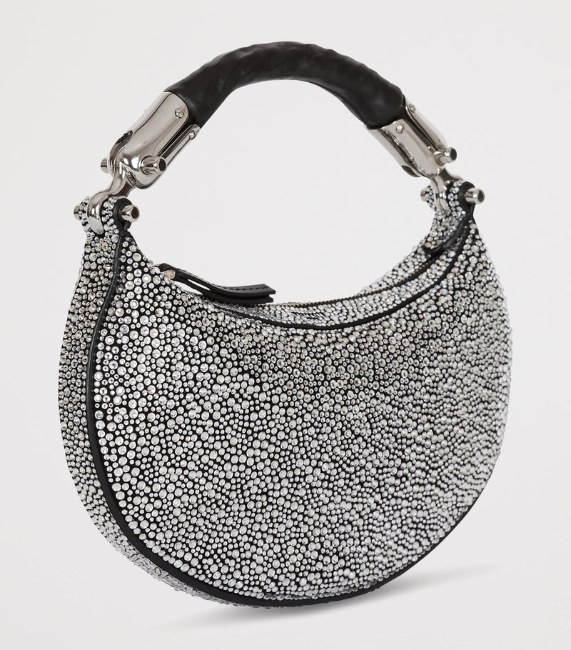 Balmain mini embellished suede handbag - British product