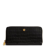 Harrods Harrods Croc-Embossed Leather Long Wallet- Buy online at McGrocer