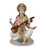 Harrods Lladró Goddess Saraswati Porcelain Figurine 26cm- Buy online at McGrocer