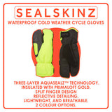 Sealskinz waterproof extreme cold cycle split finger gloves, UK version