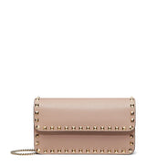 Harrods Valentino Garavani Leather Rockstud Chain Wallet- Buy online at McGrocer