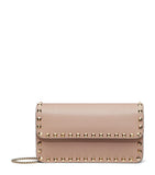 Valentino Garavani Rockstud chain wallet leather, UK version