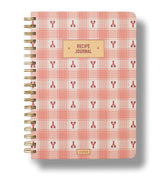 Harrods Papier Lobster Gingham Recipe Journal Spiral Notebook- Buy online at McGrocer