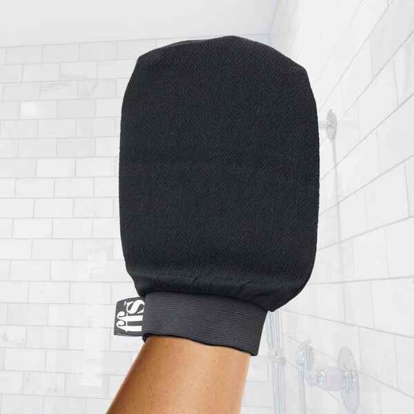 FFS Beauty Double Sided Exfoliating Mitt Black - British product