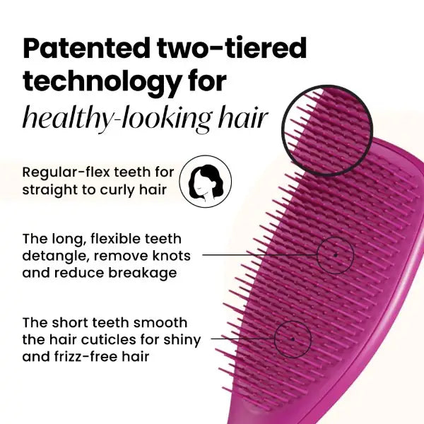 Tangle Teezer Ultimate Detangler Electric Raspberry mini comb (British brand)