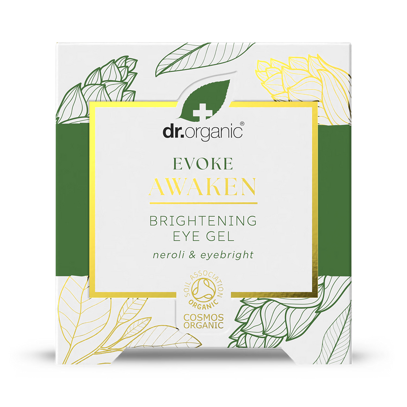 Dr Organic Awaken eye gel 10ml (British brand)