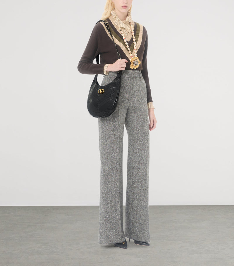 Valentino Garavani small leather Hoboho shoulder bag, imported from the UK