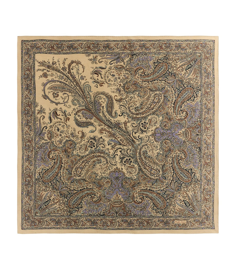 Ralph Lauren Collection Seiden-Paisley-Schal, importiert aus Großbritannien