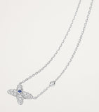 Chaumet white gold diamond sapphire necklace (British brand)