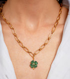 Annoushka 18k gold clover charm pendant - British product