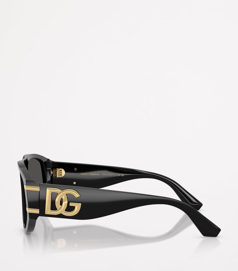 Dolce&Gabbana pilot sunglasses oversized acetate - British product