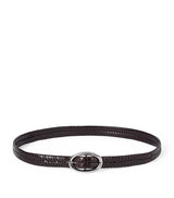 Harrods Brunello Cucinelli Leather Woven Belt- Buy online at McGrocer