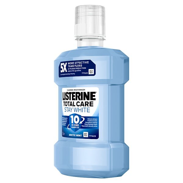Listerine Total Care Stay White mouthwash 1L, UK version