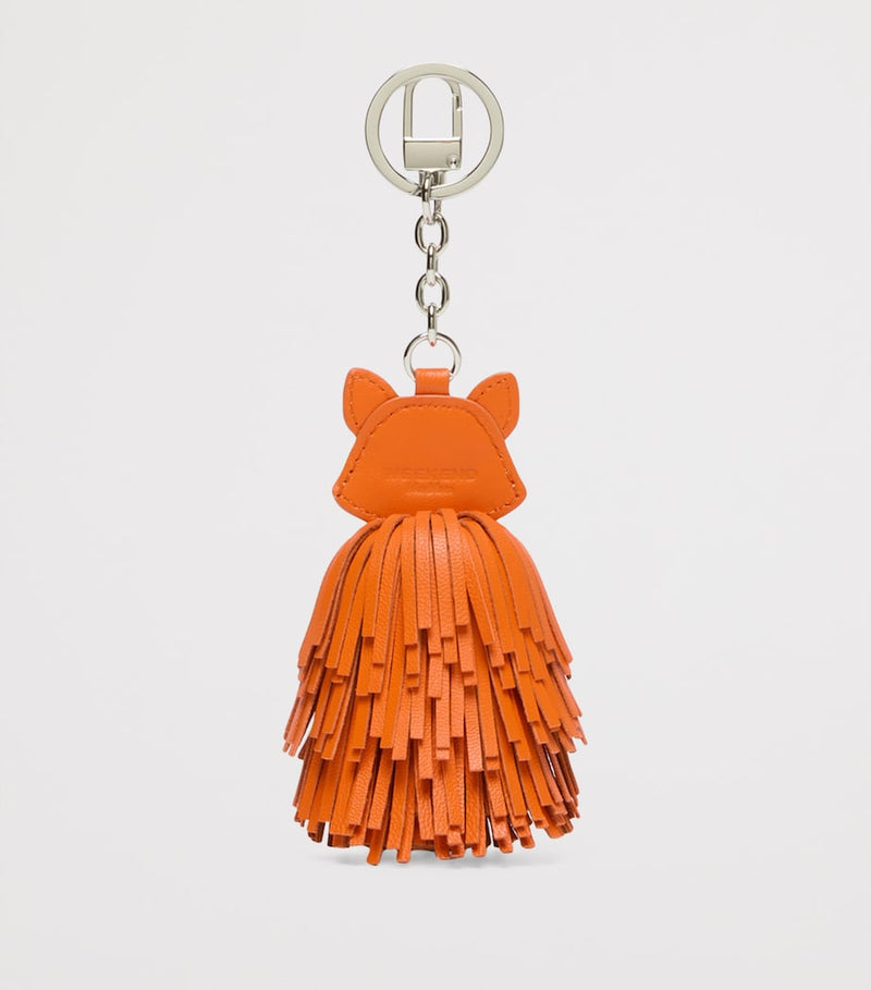 Weekend Max Mara leather fox keyring, UK version