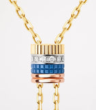 Boucheron Quatre Blue Edition necklace with diamonds (British brand)