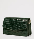 Aspinal of London Eliza croc-embossed clutch bag (British brand)