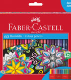 Faber-Castell Classic Colour pencil case with 60 colour pencils - British product