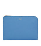 Smythson Panama leather slim pouch cross-grain calf leather, UK version