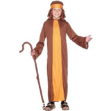 Smiffys shepherd costume brown with robe and headpiece - British product