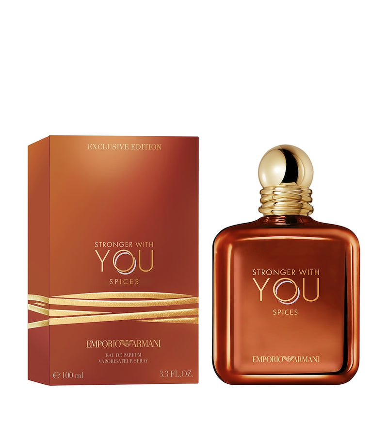 Armani Stronger With You Spices Eau de Parfum 100ml, imported from the UK