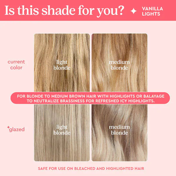 Glaze Supergloss Toning Gloss Vanilla Lights 190ml, britisk versjon