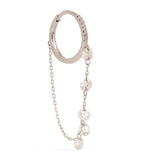 Persée Danaé single earring white gold diamond, imported from the UK