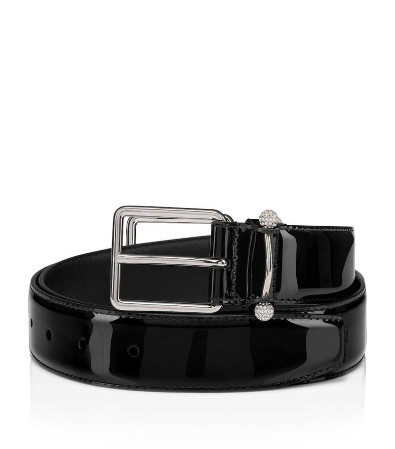 Christian Louboutin Chambeliss leather belt with buckle, UK version