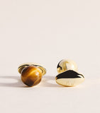 Babette Wasserman Chakra Power Orb Tigers Eye cufflinks - British product