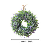 Livingandhome Round Artificial Lavender Hanging Wreat