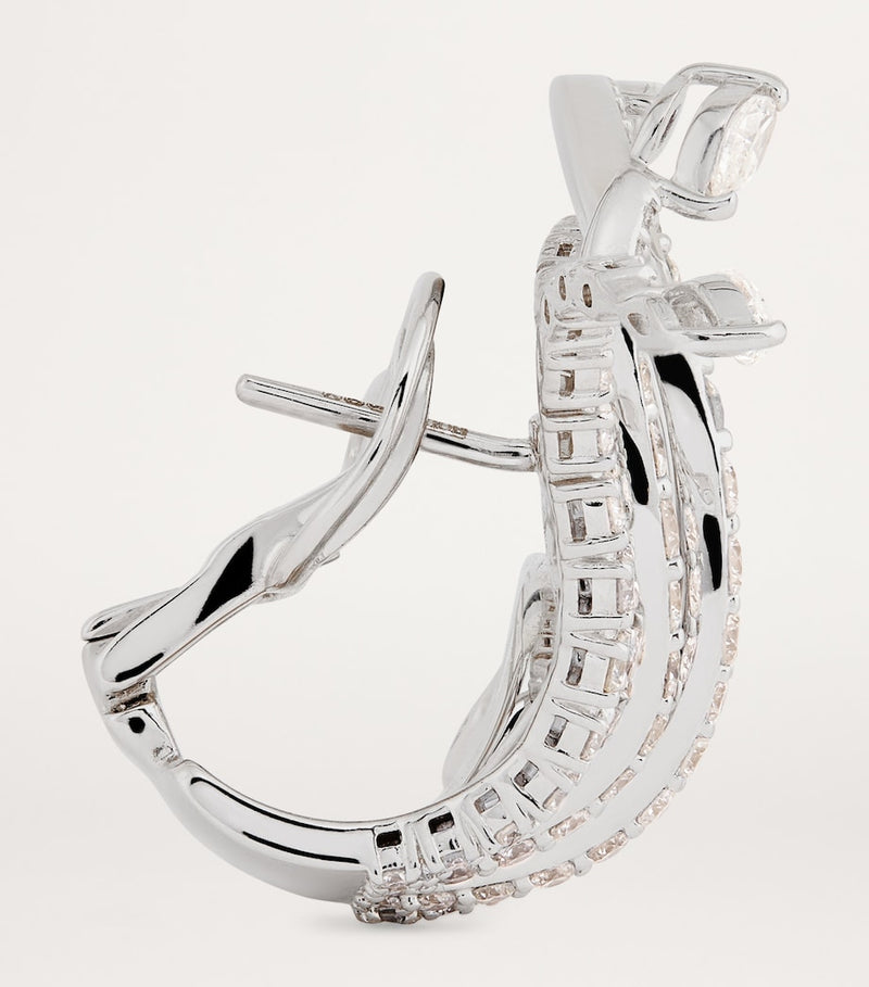 Yeprem Y-Couture white gold diamond earrings (British brand)