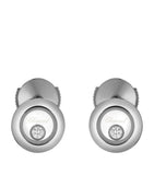 Chopard white gold Happy Diamonds earrings with dancing diamond, UK version