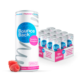 Holland & Barrett Bounce Back Raspberry Flavour Low Calorie Caffeine-Free Sparkling Soft Drink 12 x 250ml- Buy online at McGrocer