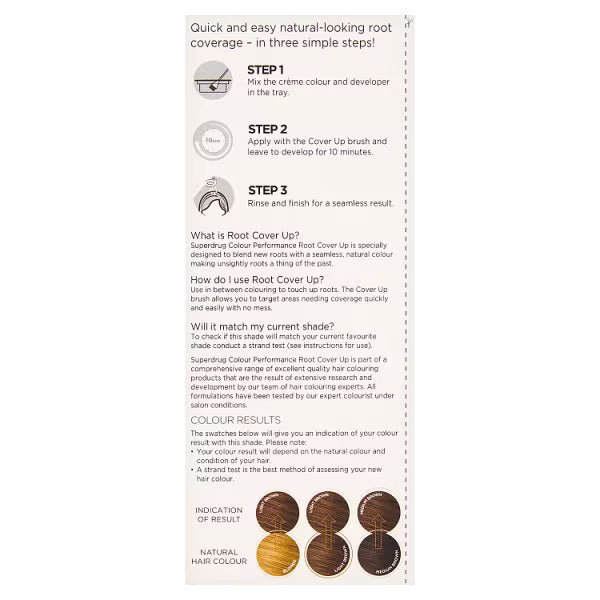 Superdrug Root Cover Up Light Brown 6.0 (British brand)