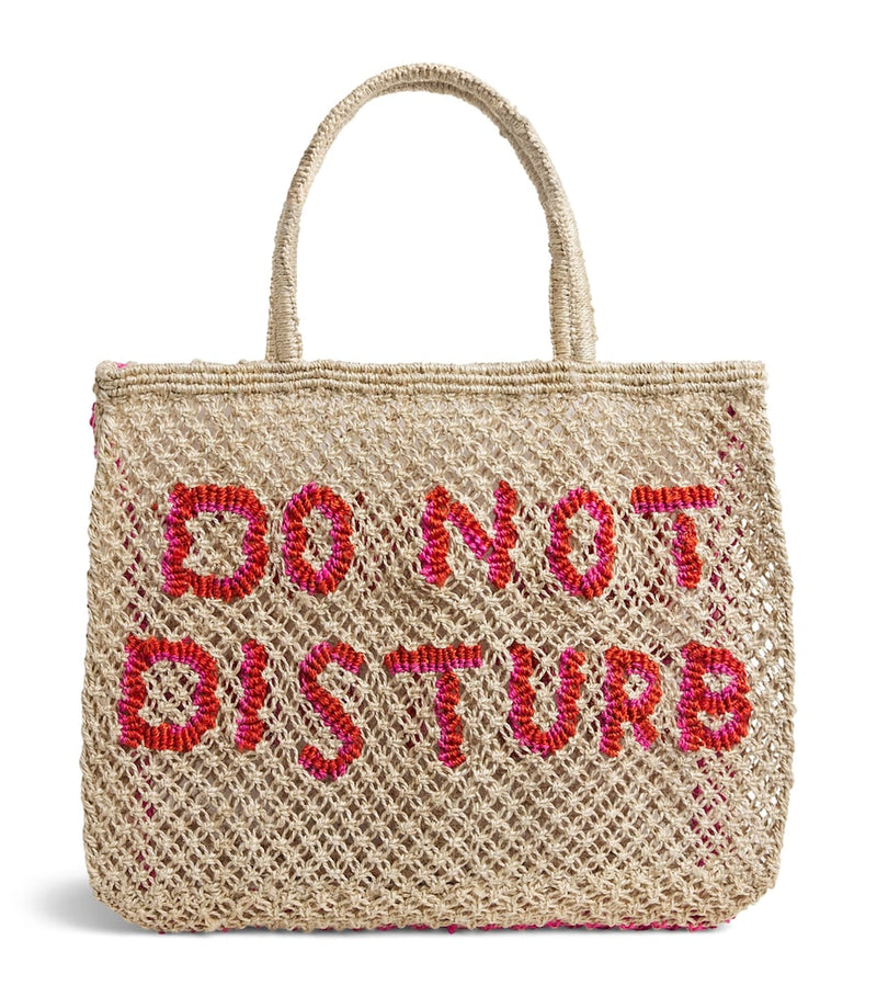 The Jacksons jute tote bag with Do Not Disturb print - British product