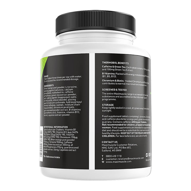 Maxi Nutrition Thermobol weight management tablets 90 packs, imported from the UK