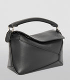 LOEWE mini Puzzle Edge top-handle bag in calfskin, imported from the UK