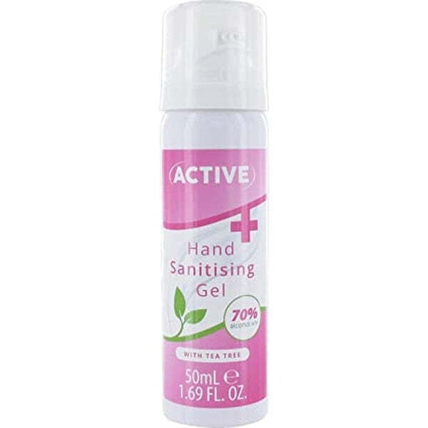 Active Hand Sanitiser 70% Alcohol 50ml - British product