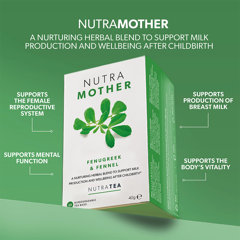 NutraMother lactation herbal tea 20 tea bags - British product