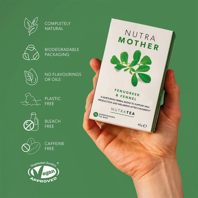 NutraMother lactation herbal tea 20 tea bags - British product