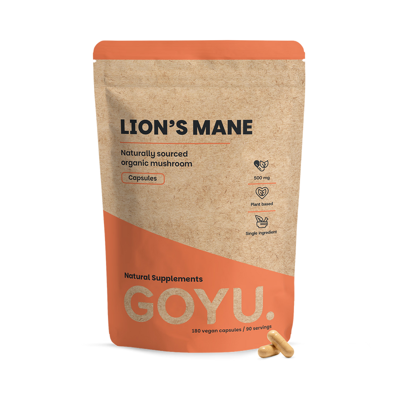 GOYU Lion's Mane capsules 500mg organic 60 capsules - British product