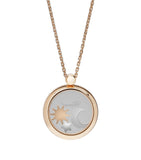 Chopard Happy Diamonds rose gold pendant with diamond sun star moon, imported from the UK