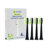 Holland & Barrett Biovello YS-500 Series Replacement Toothbrush Heads, Black, 4-Pack- Buy online at McGrocer