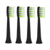 Biovello replacement toothbrush heads black 4 pack, UK version